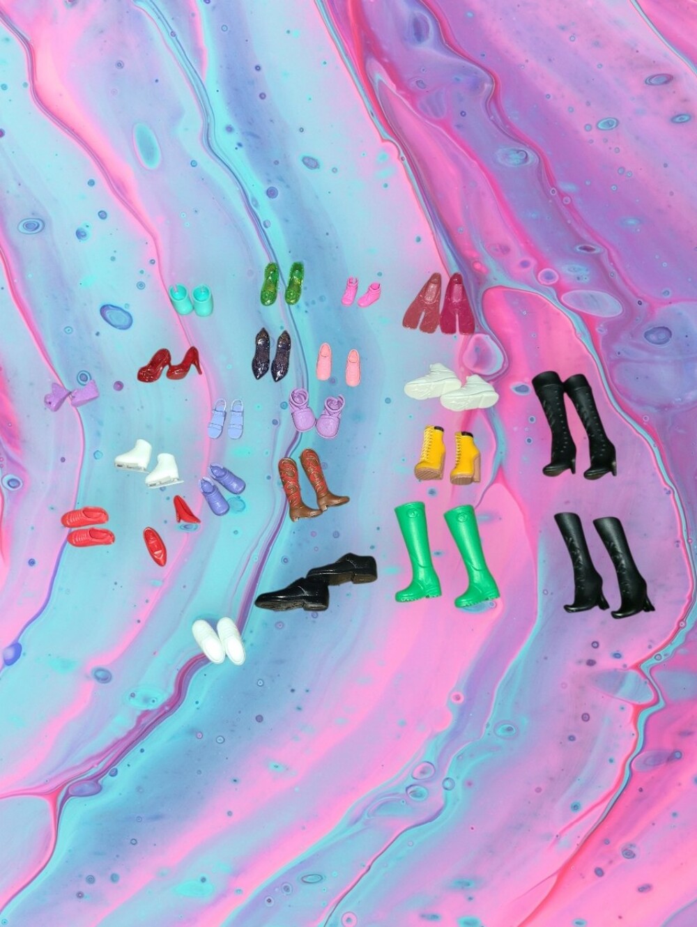 Barbie & more doll shoe lot